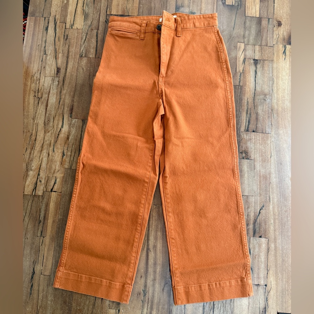 Madewell wide leg cropped pants